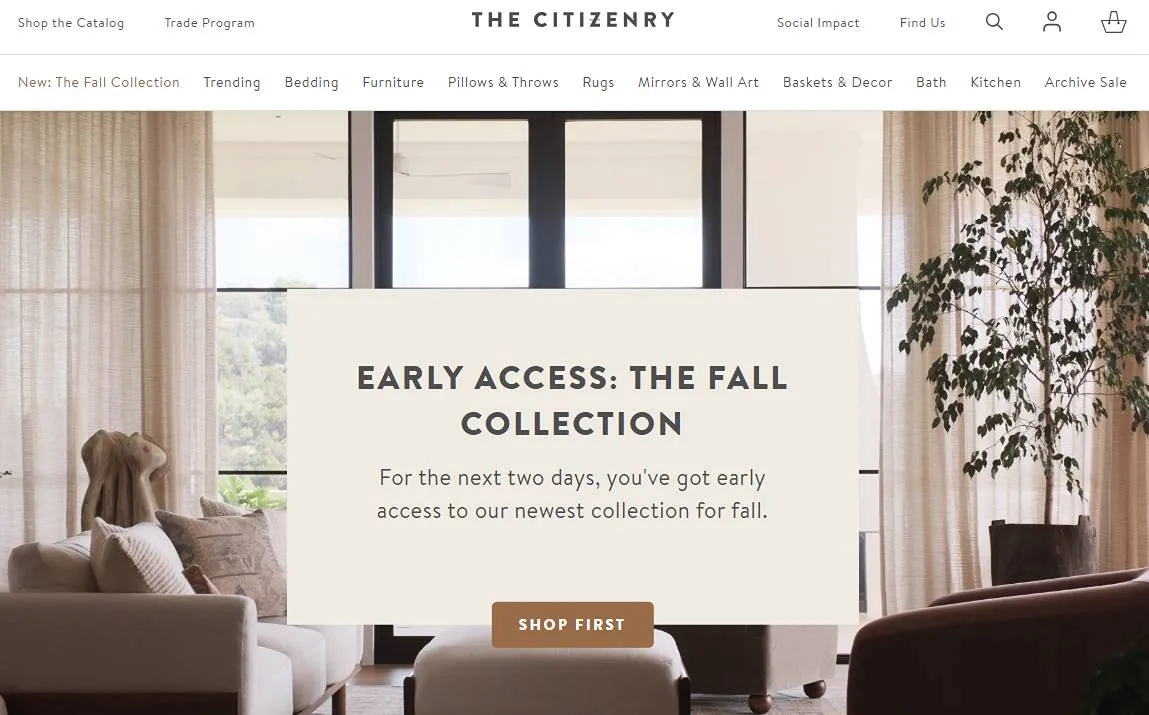 The Citizenry - Shopify Furniture Store