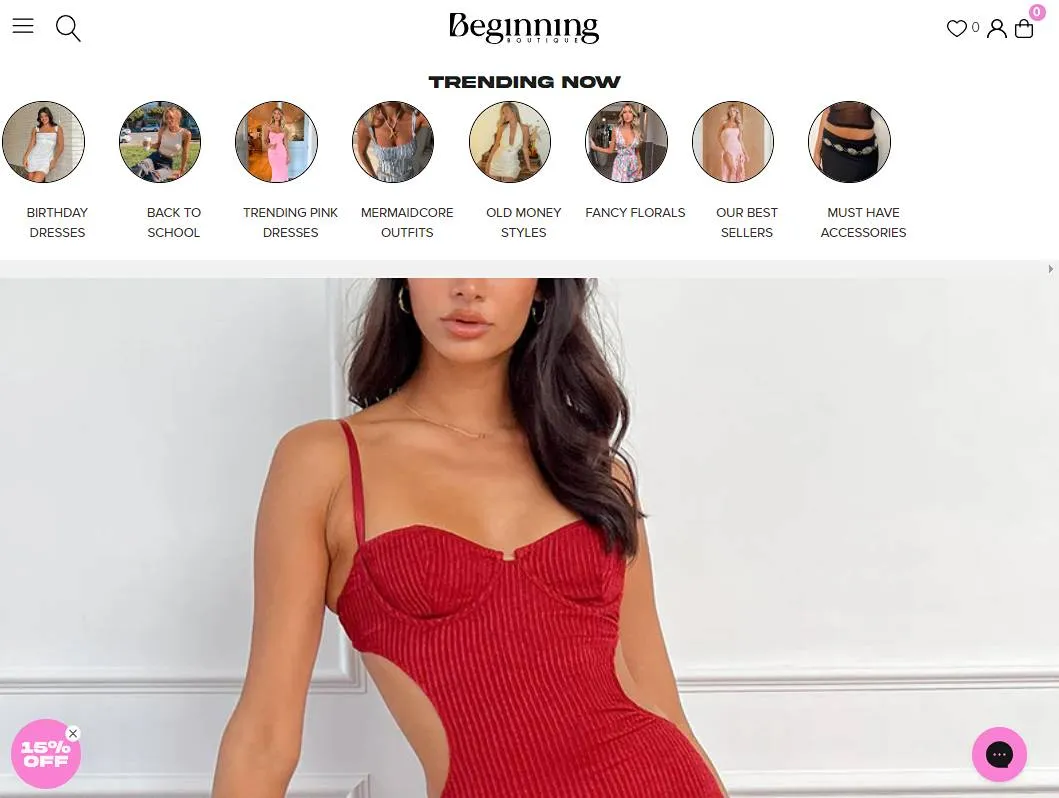 Beginning Boutique - Shopify Apparel Store
