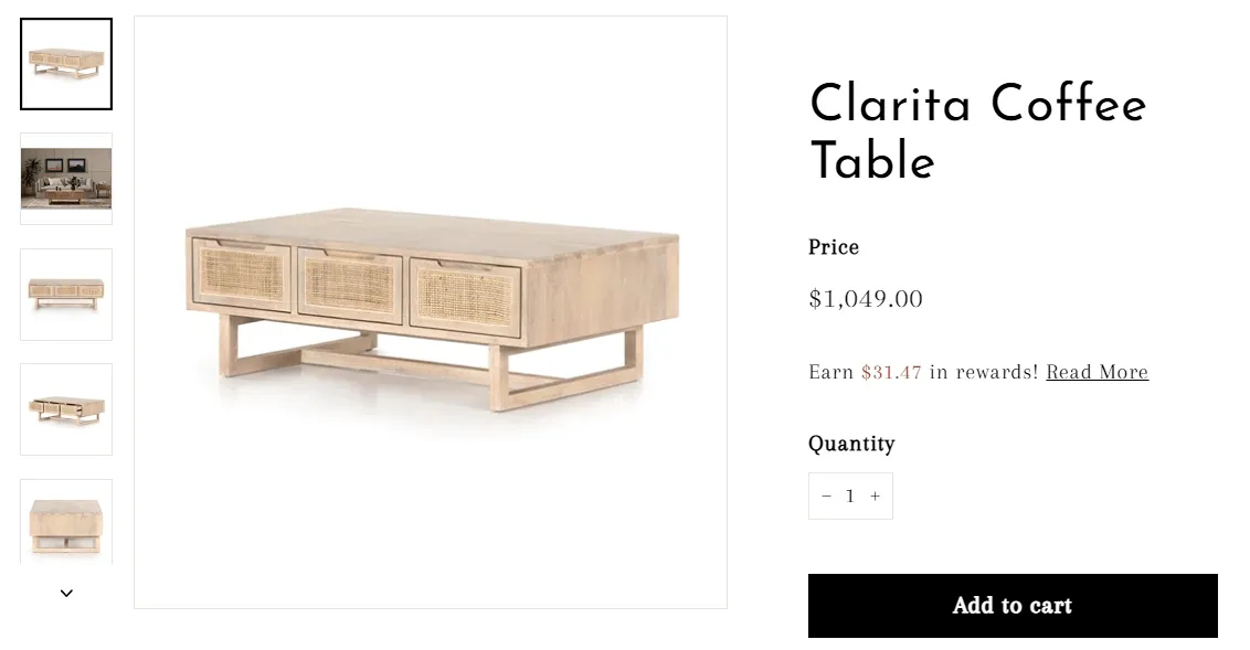 Frances and Son Clarita Coffee Table Review