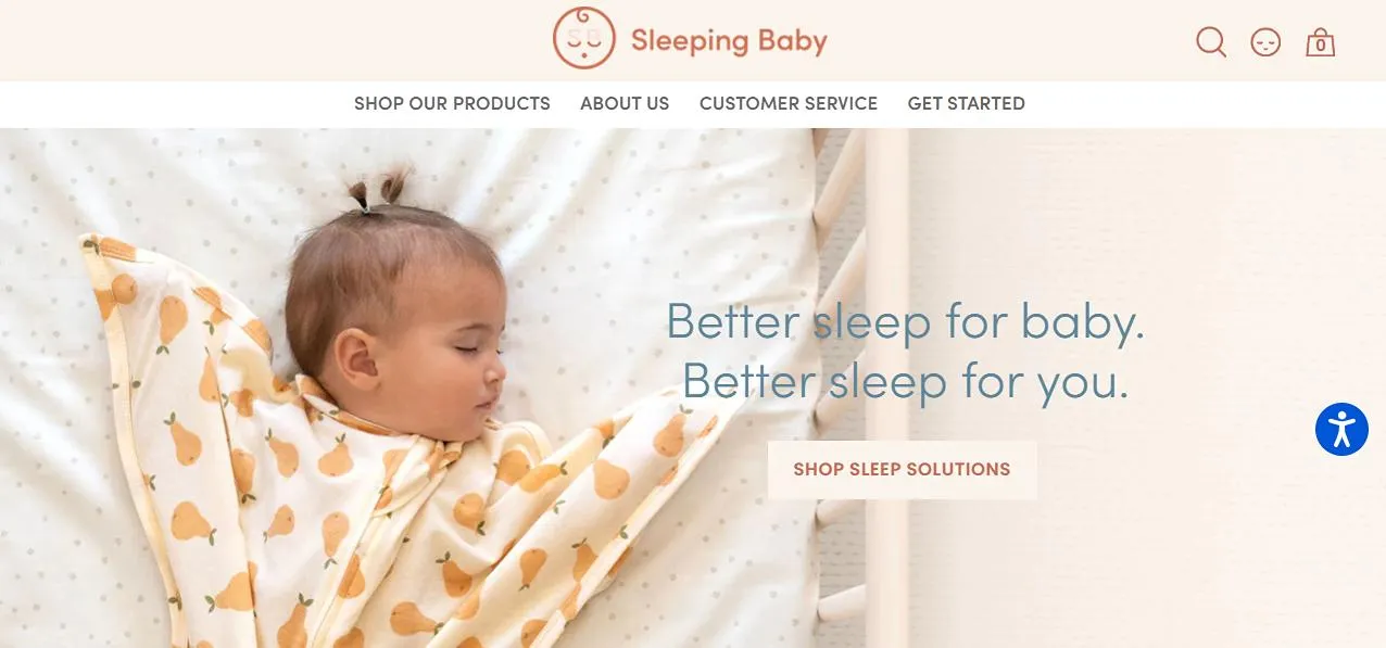 Sleeping Baby - Shopify Baby Products Store