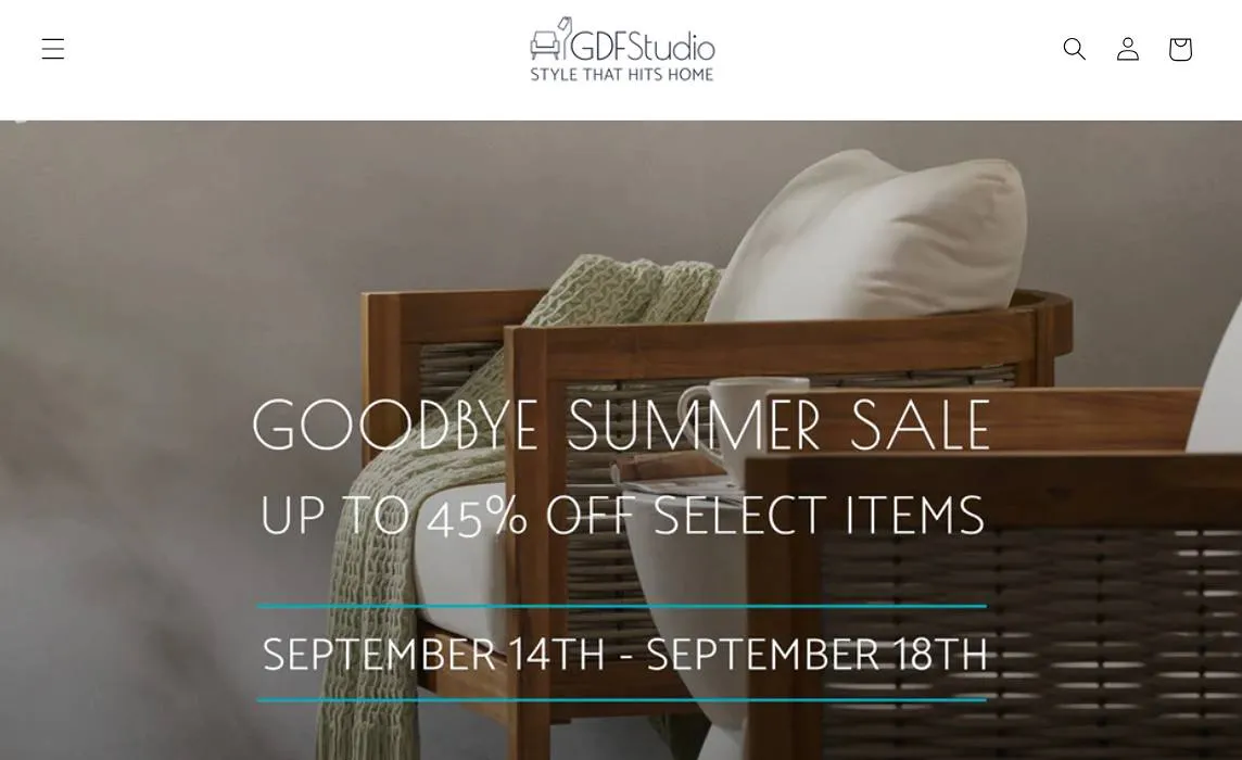 GDF Studio - Shopify Furniture Store