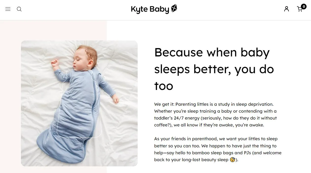 Kyte Baby - Shopify Baby Products Store