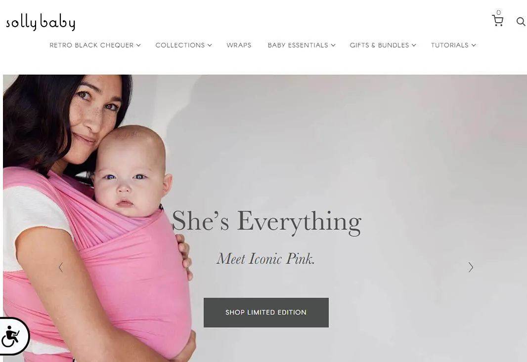 Solly Baby - Shopify Baby Products Store
