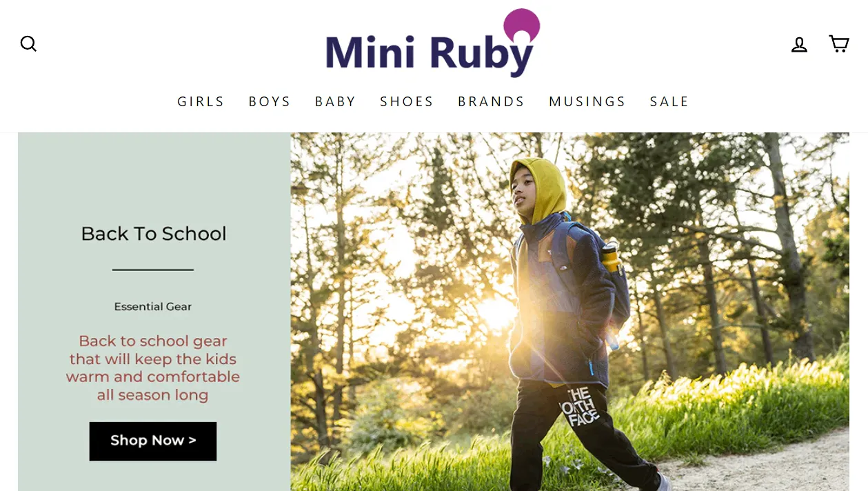 Mini Ruby - Shopify Baby Products Store
