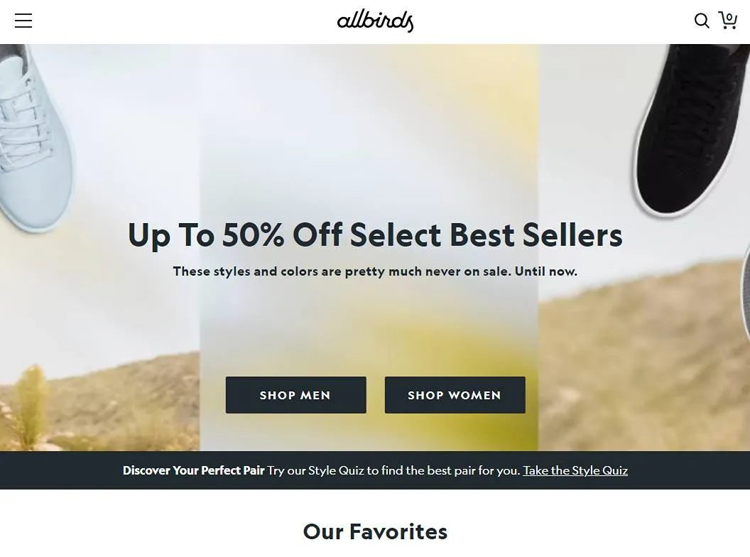 Allbirds - Shopify Apparel Store