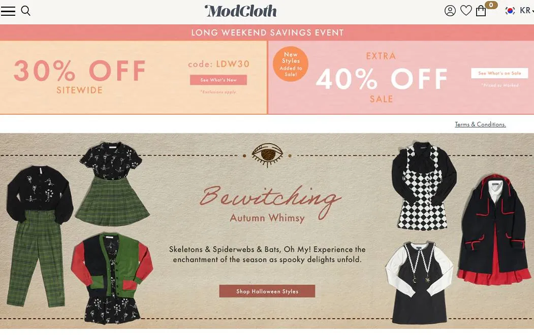 ModCloth - Shopify Apparel Store