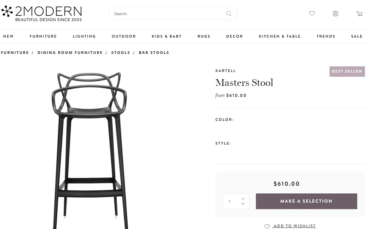 2Modern Kartell Masters Stool Review