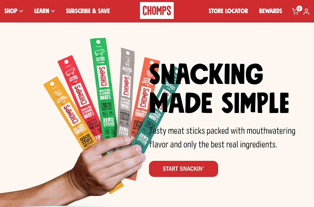 Chomps - Shopify Food Store