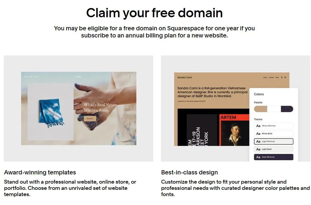 Does Squarespace Host Domains - claim your free domain