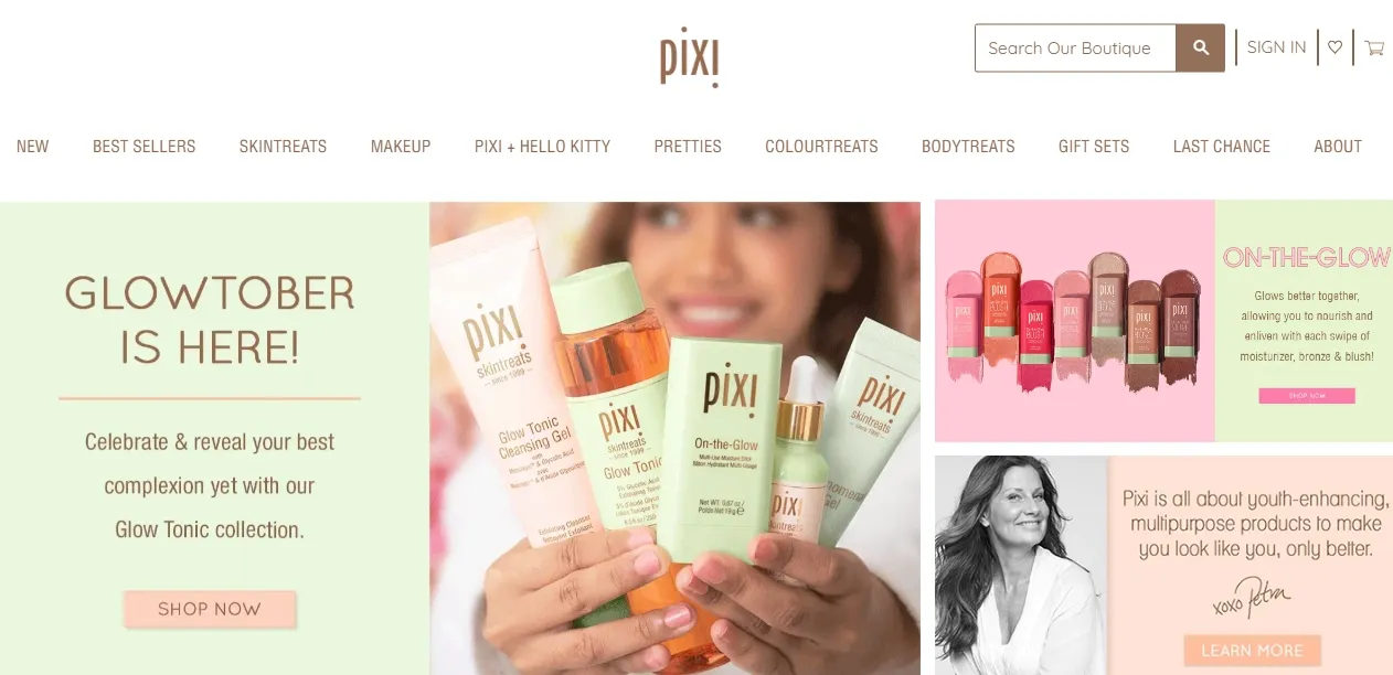 Pixi - Shopify Makeup Store