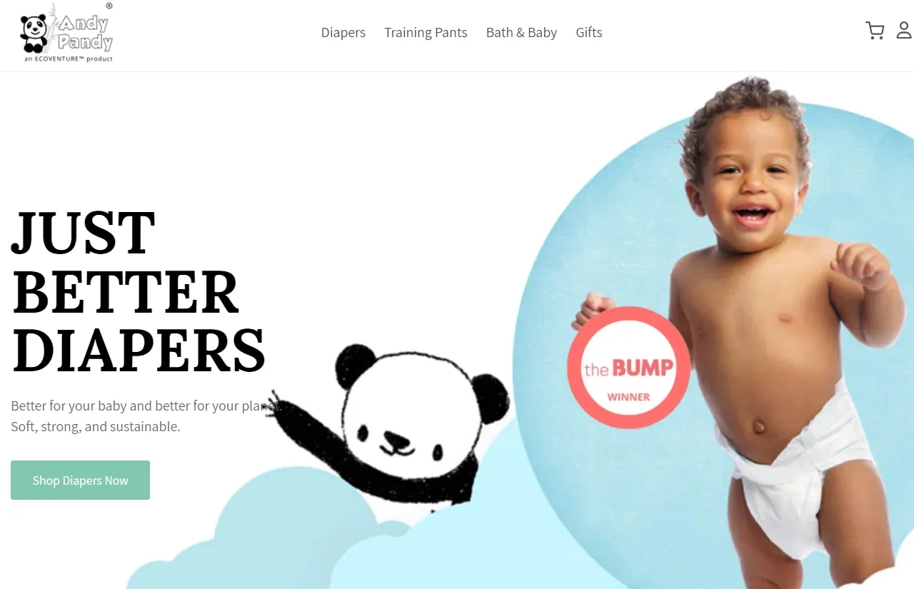 Andy Pandy - Shopify Baby Diapering Store
