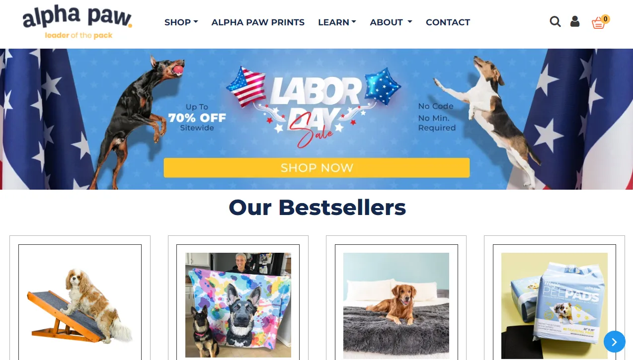 Alpha Paw - Shopify Pet Supply Store