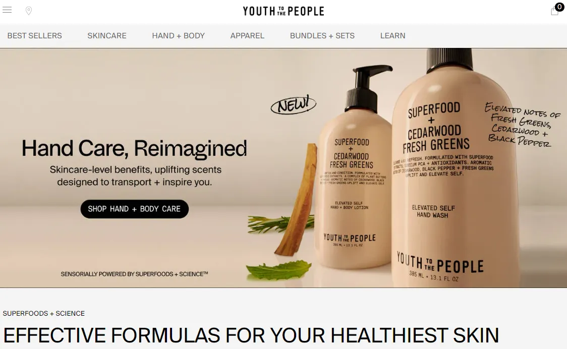 Youth To The People - Shopify Skincare Store