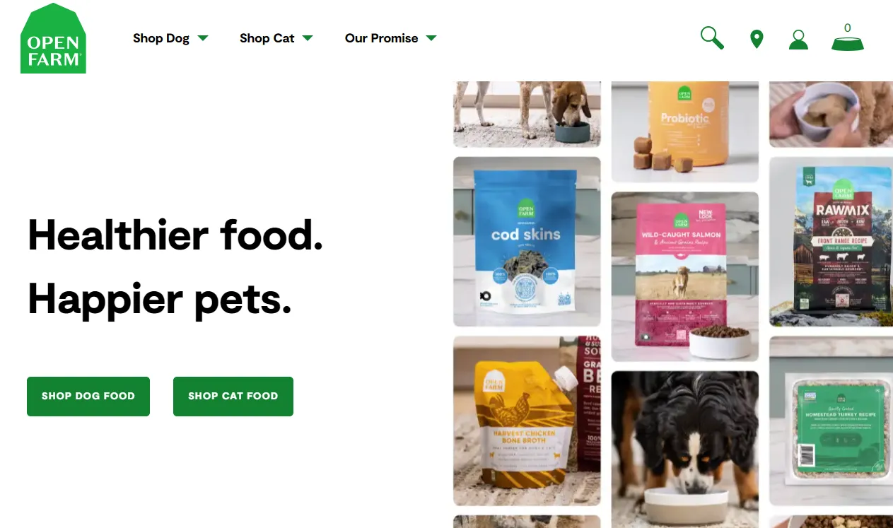 Open Farm - Shopify Pet Supply Store