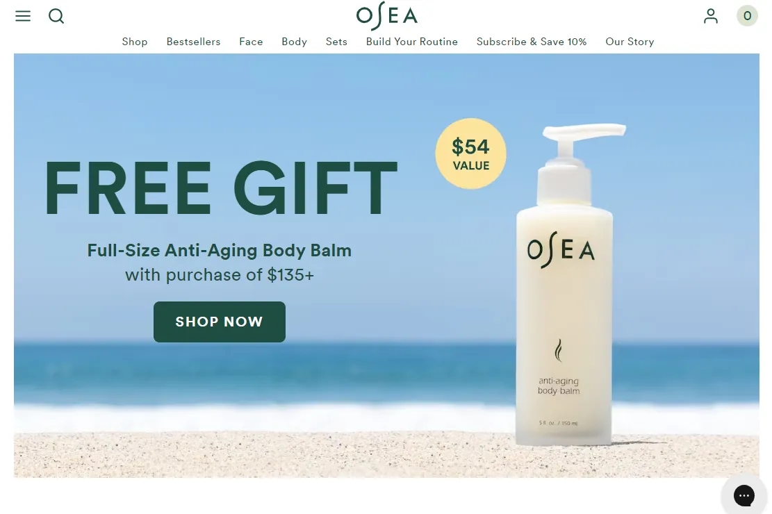 Osea - Shopify Skincare Store