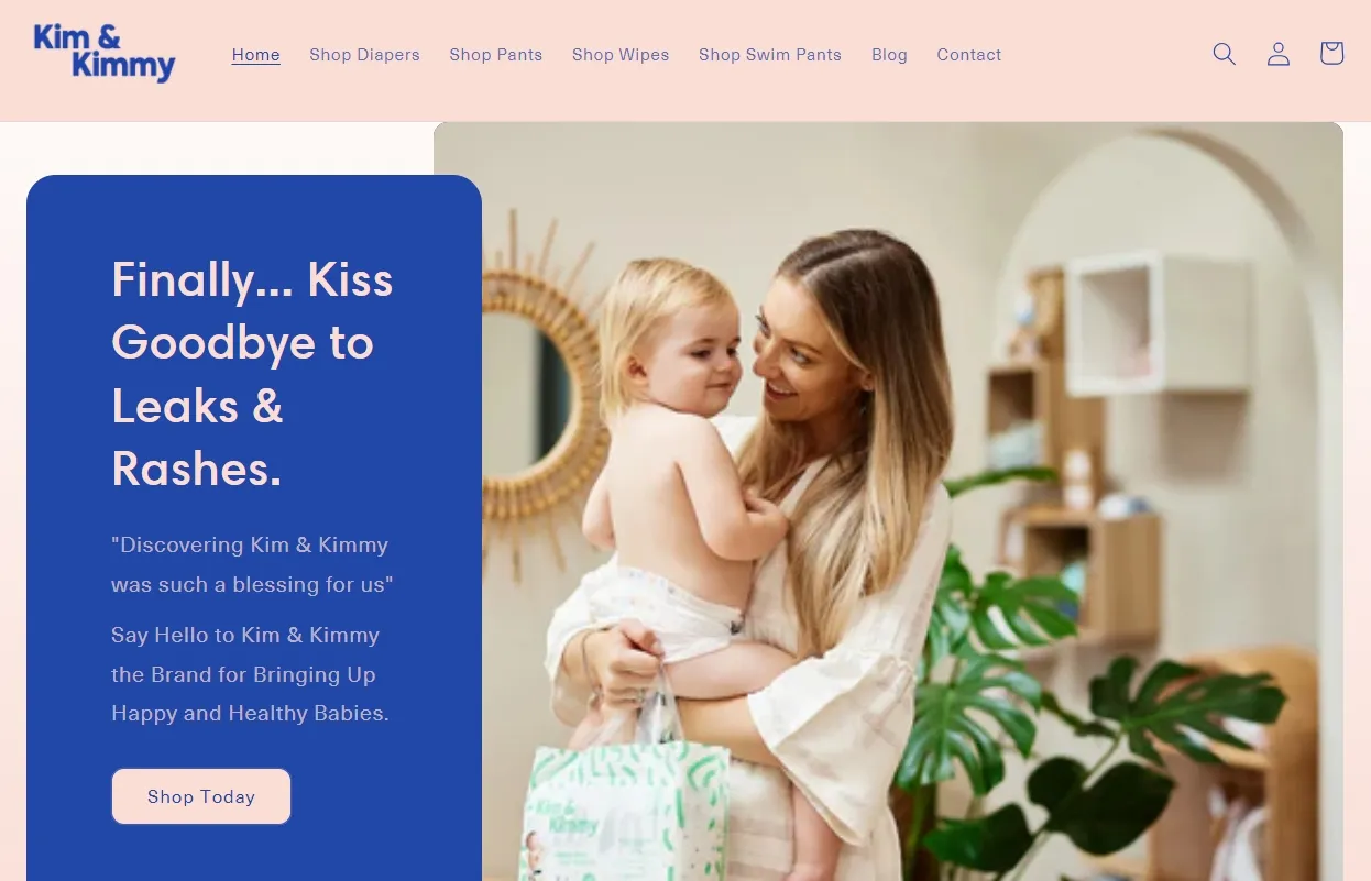 Kim&Kimmy - Shopify Baby Diapering Store
