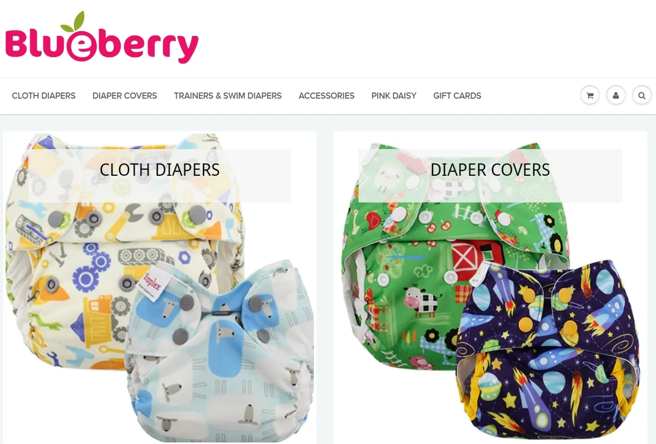 Blueberry Diapers - Shopify Baby Diapering Store