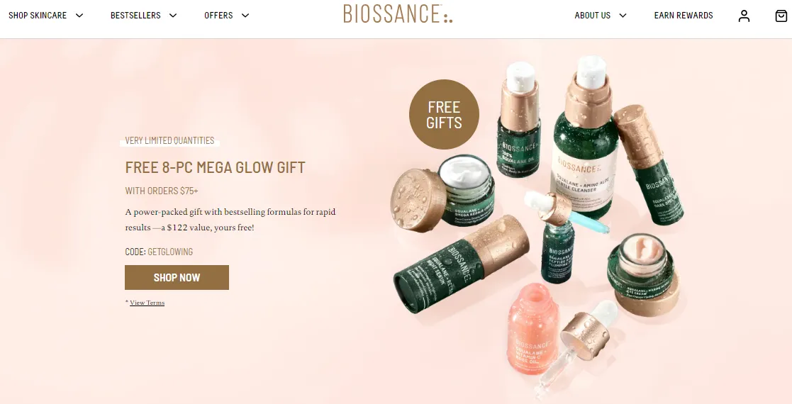 Biossance - Shopify Skincare Store