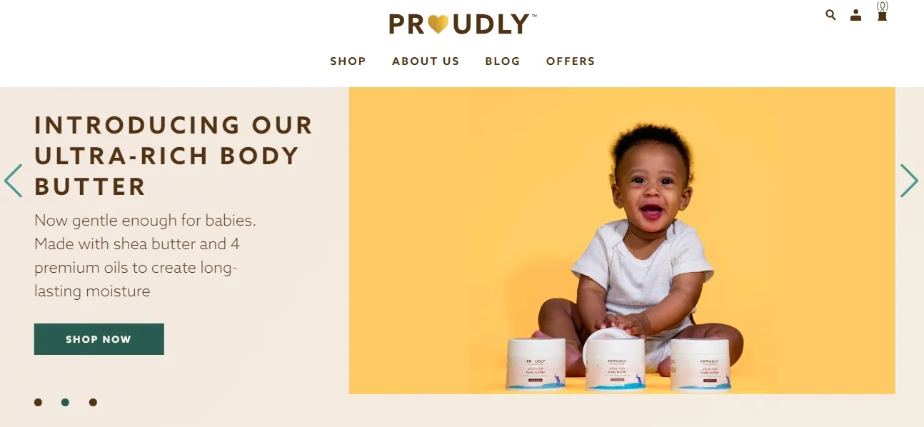 Proudly - Shopify Baby Diapering Store