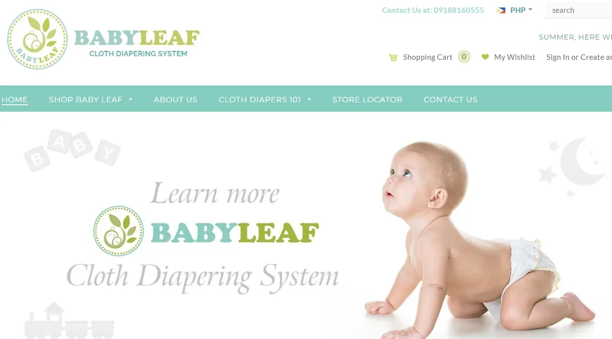 Baby Leaf - Shopify Baby Diapering Store