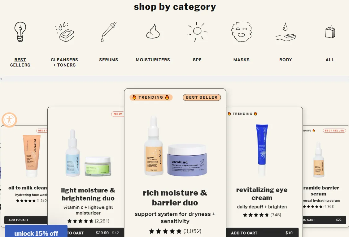 Cocokind - Shopify Skincare Store