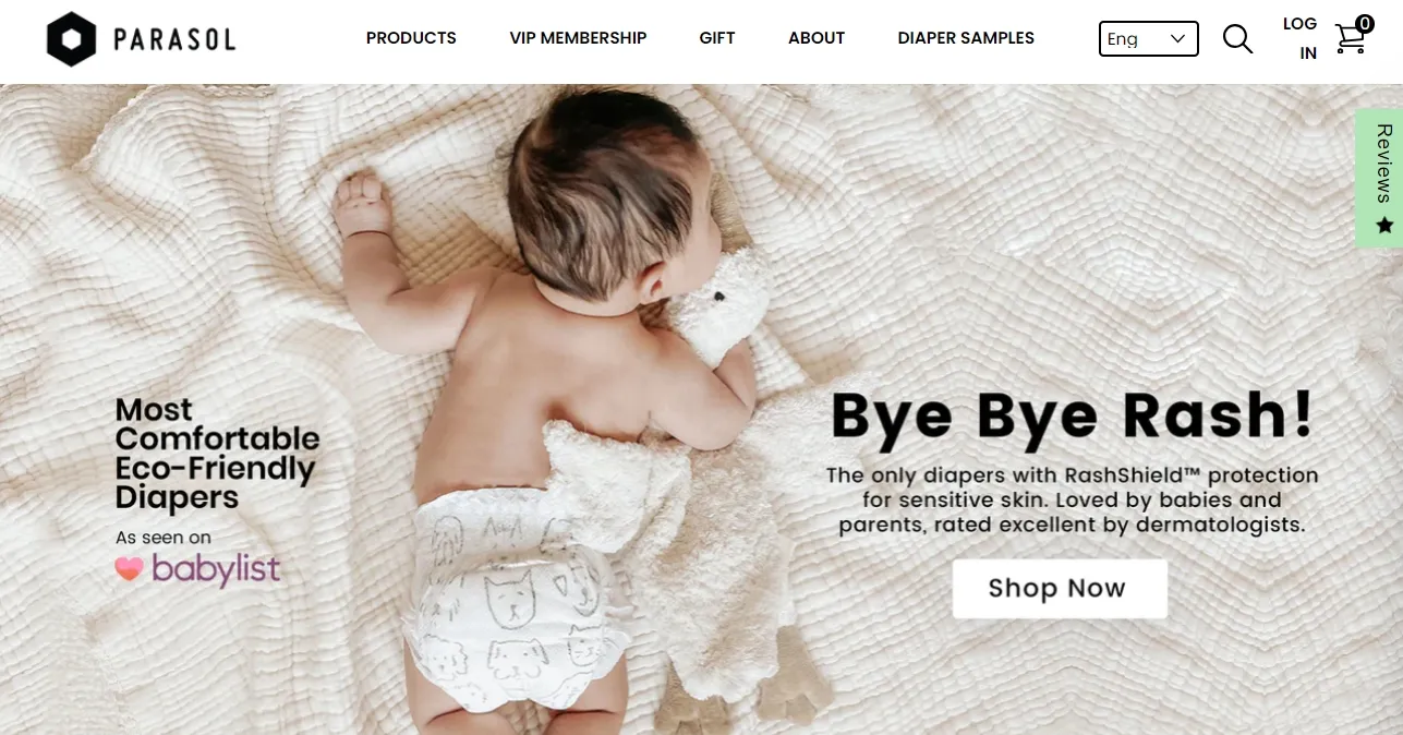 Parasolco - Shopify Baby Diapering Store