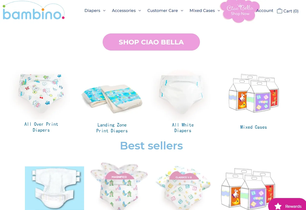 Bambino - Shopify Baby Diapering Store