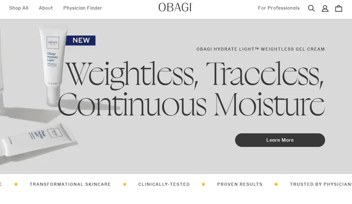 Obagi - Shopify Skincare Store