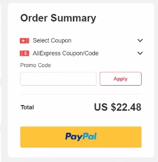 You Can Select Coupon or AliExpress Coupon/Code to Finish the Order - Aliexpress Take Paypal