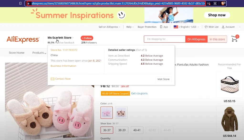 Copy Product Information from AliExpress