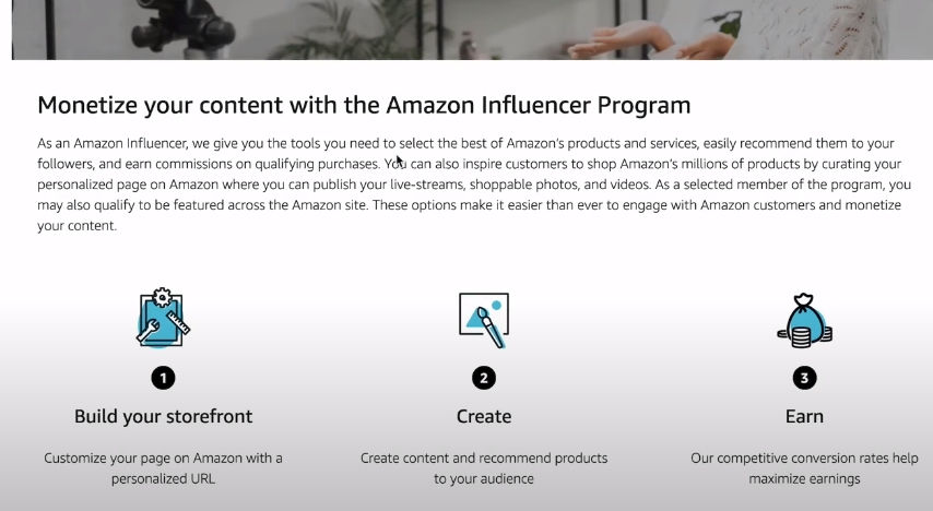 Build your storefront - Find Amazon Influencers Storefronts