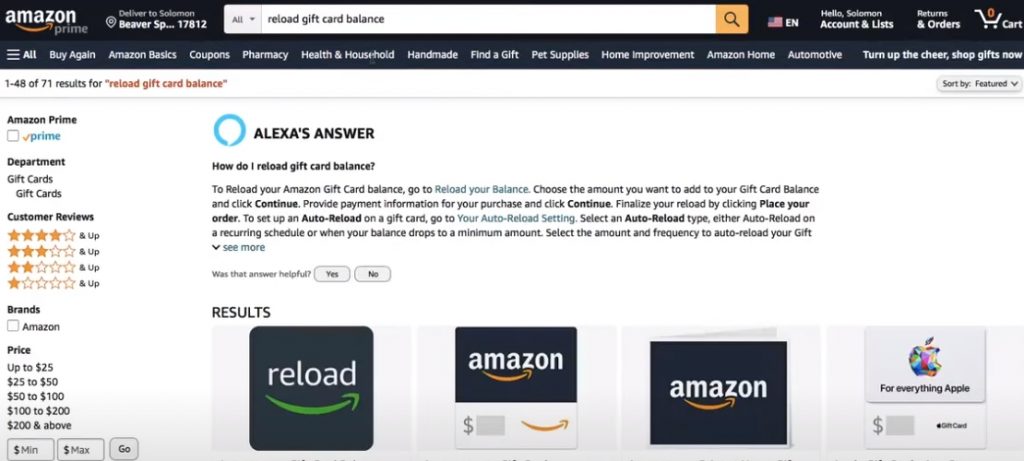 Get the following results - Use Multiple Gift Cards on Amazon