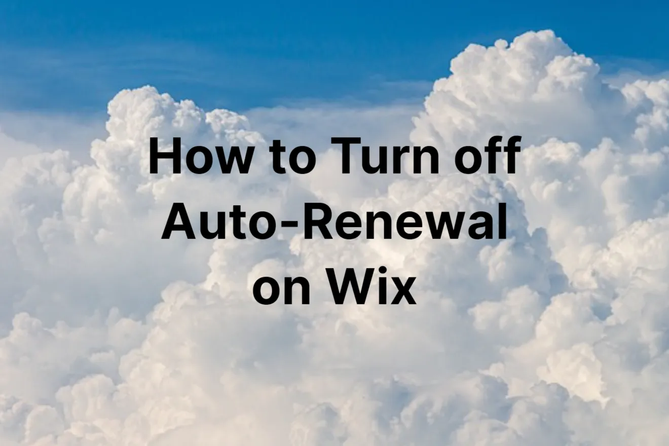 How to Turn off Auto-Renewal on Wix | Manage Your Subscriptions
