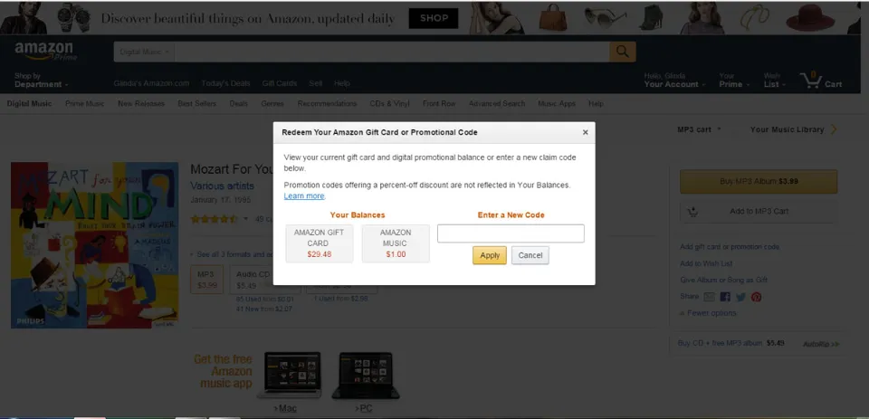 How to Check Amazon Promotional Credit