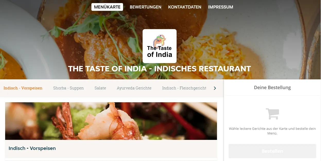 How Does THE TASTE OF INDIA – INDISCHES RESTAURANT Attract Customers Through Stories?