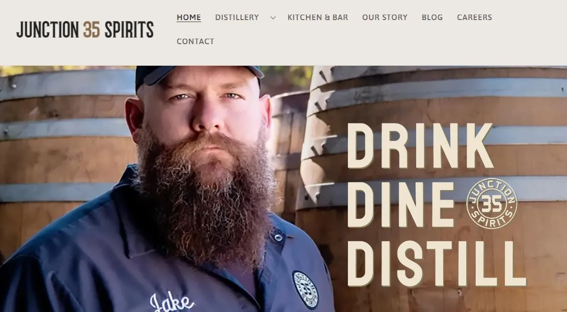 How Does Junction 35 Spirits Integrate Sustainability into Its Marketing Strategy?